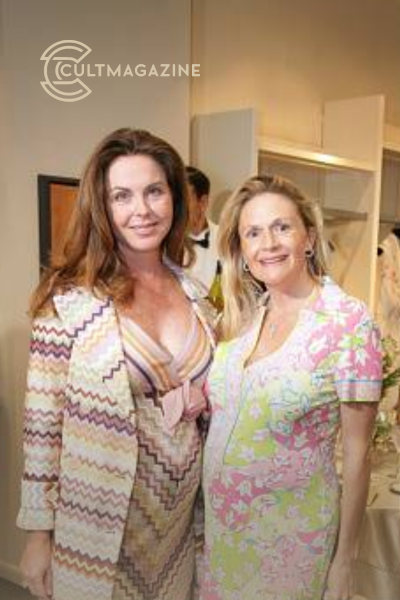 Bridget Rooney Koch and Michelle Henderson show their designer