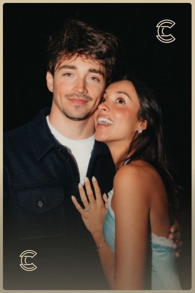 Charles Leclerc With Alexandra Saint Mleux